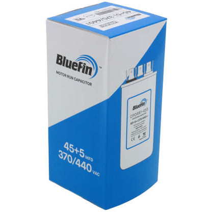 45/5 MFD Round Dual Motor Run Capacitor (440/370V)